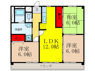 コンプリ－ション５の物件間取画像